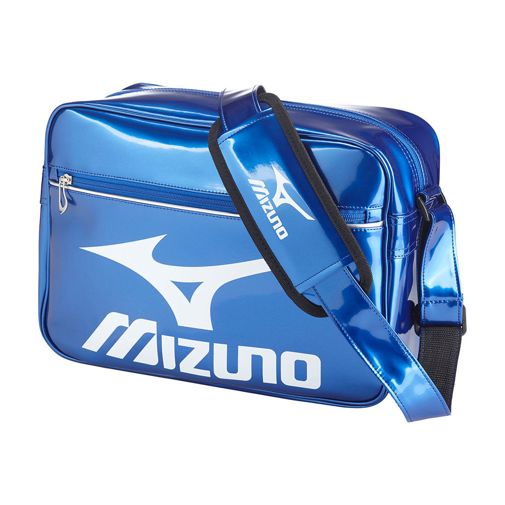 Mochila Mizuno RB Enamel S - Homem - Azuis/Branco - GWUCK6273